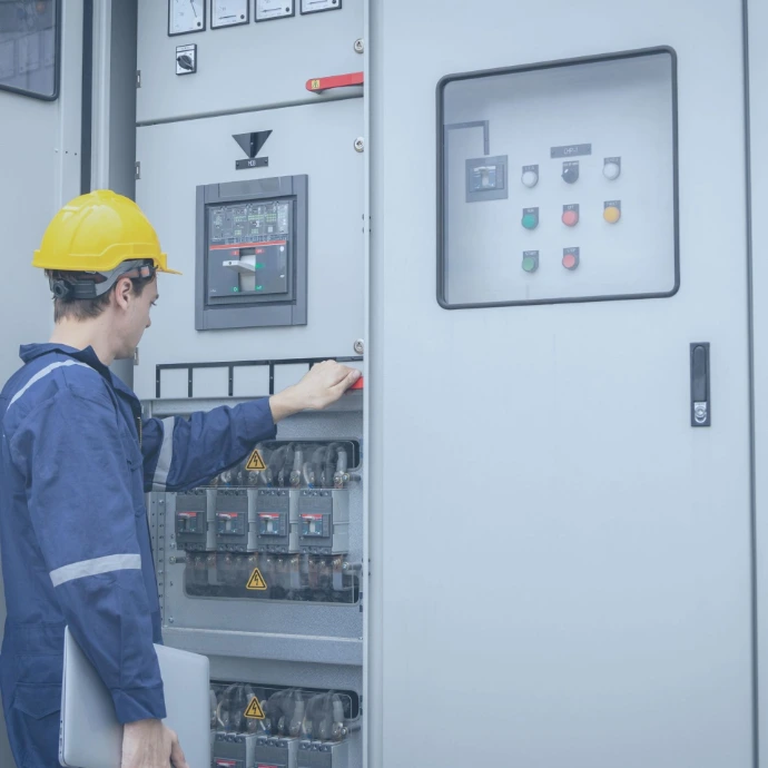 Installation of mechanical, electrical, and plumbing (MEP) systems in a commercial building, including HVAC ductwork, electrical wiring, and water supply infrastructure designed for efficient and reliable building performance.
