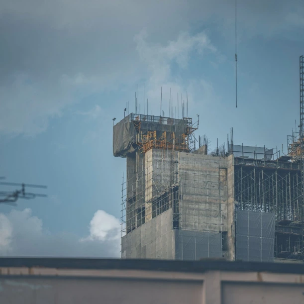 Active construction site showcasing general contracting works, including structural development, civil engineering, and project management for commercial and residential buildings.